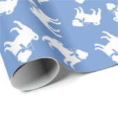 Papier Cadeau Chien carlin Chien Chien Chien Chien Chien Chien (Coin rond)