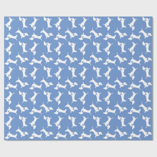 Papier Cadeau Chien Chien Chien Chien Puppy (Plat)