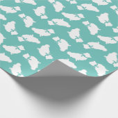 Papier Cadeau Chien Chien Chien Poméranie (Coin)