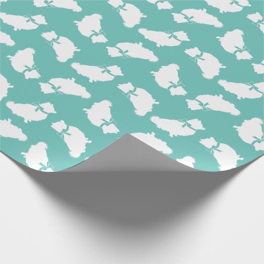 Papier Cadeau Chien Chien Chien Poméranie (Coin)