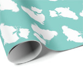 Papier Cadeau Chien Chien Chien Poméranie (Coin rond)