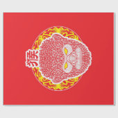 Papier Cadeau Chien chinois (Plat)