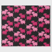 Papier Cadeau Chien Dachshund (Plat)