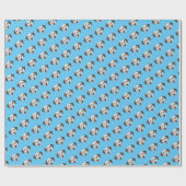 Papier Cadeau Chien dalmate Brown (Plat)