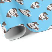 Papier Cadeau Chien dalmate Brown (Coin rond)