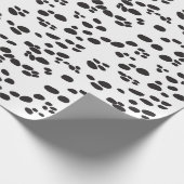 Papier Cadeau CHIEN dalmatien | blanc et arrière (Coin)