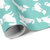 Papier Cadeau Chien de Berger australien Chien Chien Chien Chien (Coin rond)