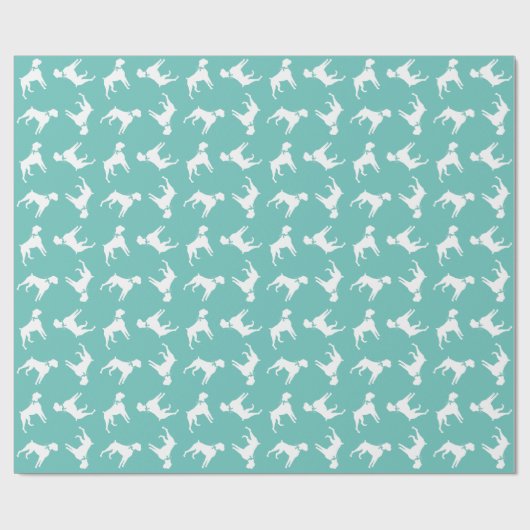 Papier Cadeau Chien de boîte Chien chiot (Plat)