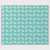 Papier Cadeau Chien de Boston Terrier Puppy (Plat)