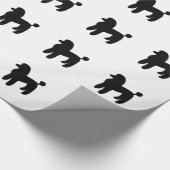 Papier Cadeau Chien de caniche (Coin)