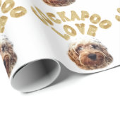 Papier Cadeau Chien de Cockapoo (Coin rond)