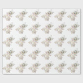 Papier Cadeau Chien de fête (Plat)