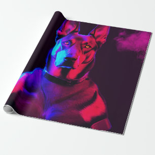 Papier Cadeau chien de gangster