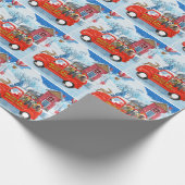 Papier Cadeau Chien de Hounds afghan dans la livraison de Noël C (Coin)