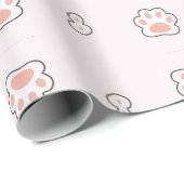 PAPIER CADEAU CHIEN DE LA MAIN (Coin rond)