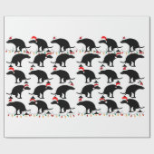 Papier Cadeau Chien de Noël (Plat)