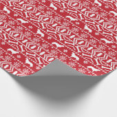 Papier Cadeau Chien de Noël Golden Retriever (Coin)