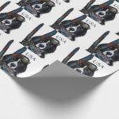 PAPIER CADEAU CHIEN DE TERRE-NEUVE  (Coin)