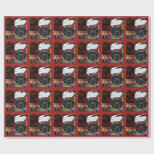 Papier Cadeau Chien de Terre-Neuve               (Plat)