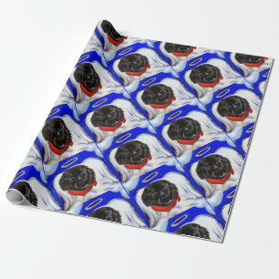 Papier Cadeau Chien de Terre-Neuve