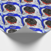 Papier Cadeau Chien de Terre-Neuve (Coin)