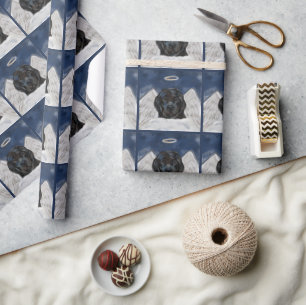 Papier Cadeau Chien de Terre-Neuve