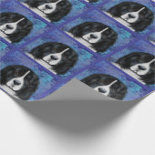 Papier Cadeau Chien de Terre-Neuve (Coin)