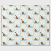 Papier Cadeau chien de toilette (Plat)