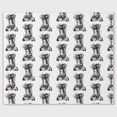 Papier Cadeau chien de vin (Plat)