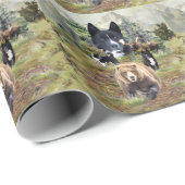 Papier Cadeau Chien d'ours karélien (Coin rond)