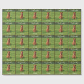 Papier Cadeau Chien du Labrador jaune rouge renard (Plat)