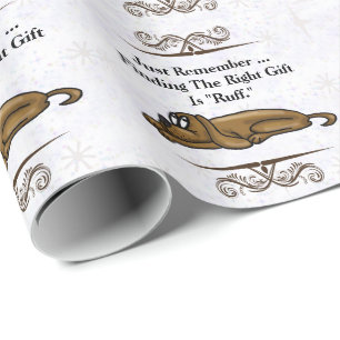 Papier Cadeau Chien épuisé toute enveloppe de cadeau d'occasio