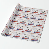 Papier Cadeau Chien Esquimau Américain (Déroulé)