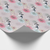 Papier Cadeau Chien et fleurs (Coin)