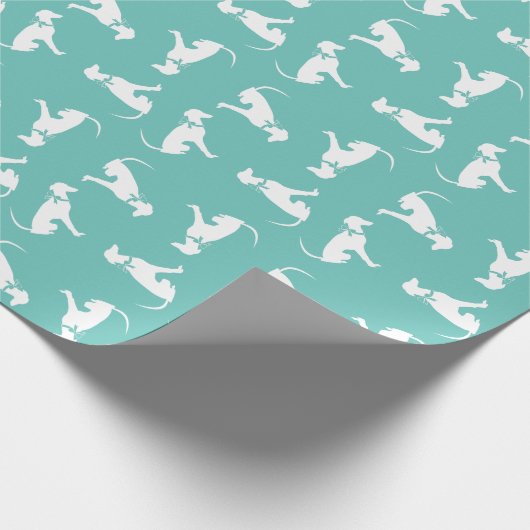 Papier Cadeau Chien Greyhound Chig Puppy (Coin)