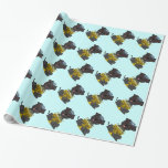 Papier Cadeau Chien juif de Vacance-Carlin avec Menorah<br><div class="desc">Cette enveloppe de cadeau assez bleu-clair a un peu de chien gris-foncé de carlin,  portant une kippa bleue avec une étoile de David et un Menorah se reposant devant lui,  dans un motif de répétition… grand pour toutes les occasions juives !</div>