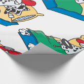 Papier Cadeau Chien Malade Dans Le Lit