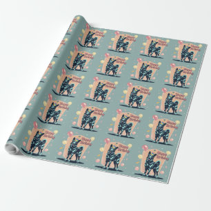 Papier Cadeau Chien Malinois Belge Coloré