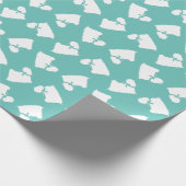 Papier Cadeau Chien maltais Chien Chien Chien Coiffure longue (Coin)