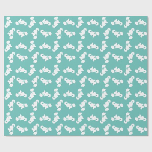 Papier Cadeau Chien maltais chiot (Plat)