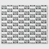 Papier Cadeau Chien Maman Buffalo Plaid Chien Prints (Plat)