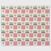 Papier Cadeau Chien mignon Chiot animal de compagnie photo Pink  (Plat)