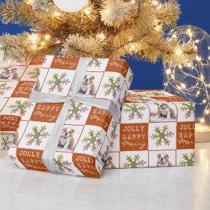 Papier Cadeau Chien mignon Chiot Animaux de compagnie Photo Faux