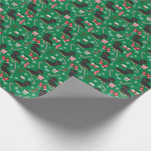 Papier Cadeau Chien noir et tan Dachshund