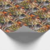 Papier Cadeau Chien pasteur anatolien Récolte d'automne Thanksgi (Coin)