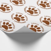 Papier Cadeau Chien Paw Loyal Friend (Coin)