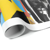 Papier Cadeau Chien portant un costume : Art numérique (Coin rond)