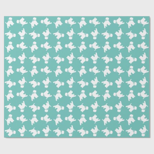 Papier Cadeau Chien roux roux (Plat)