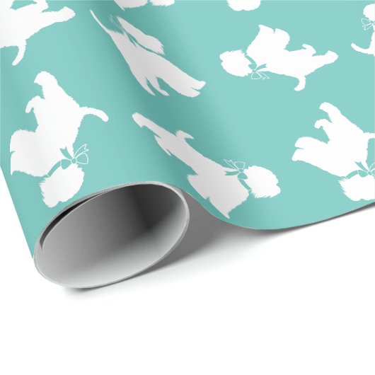 Papier Cadeau Chien roux roux (Coin rond)