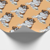 Papier Cadeau chien saint bernard (Coin)